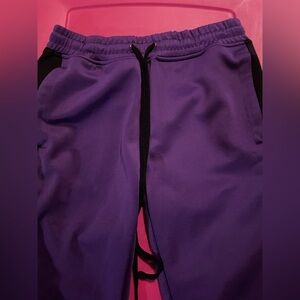 Rebel Minds purple and black sweat pants